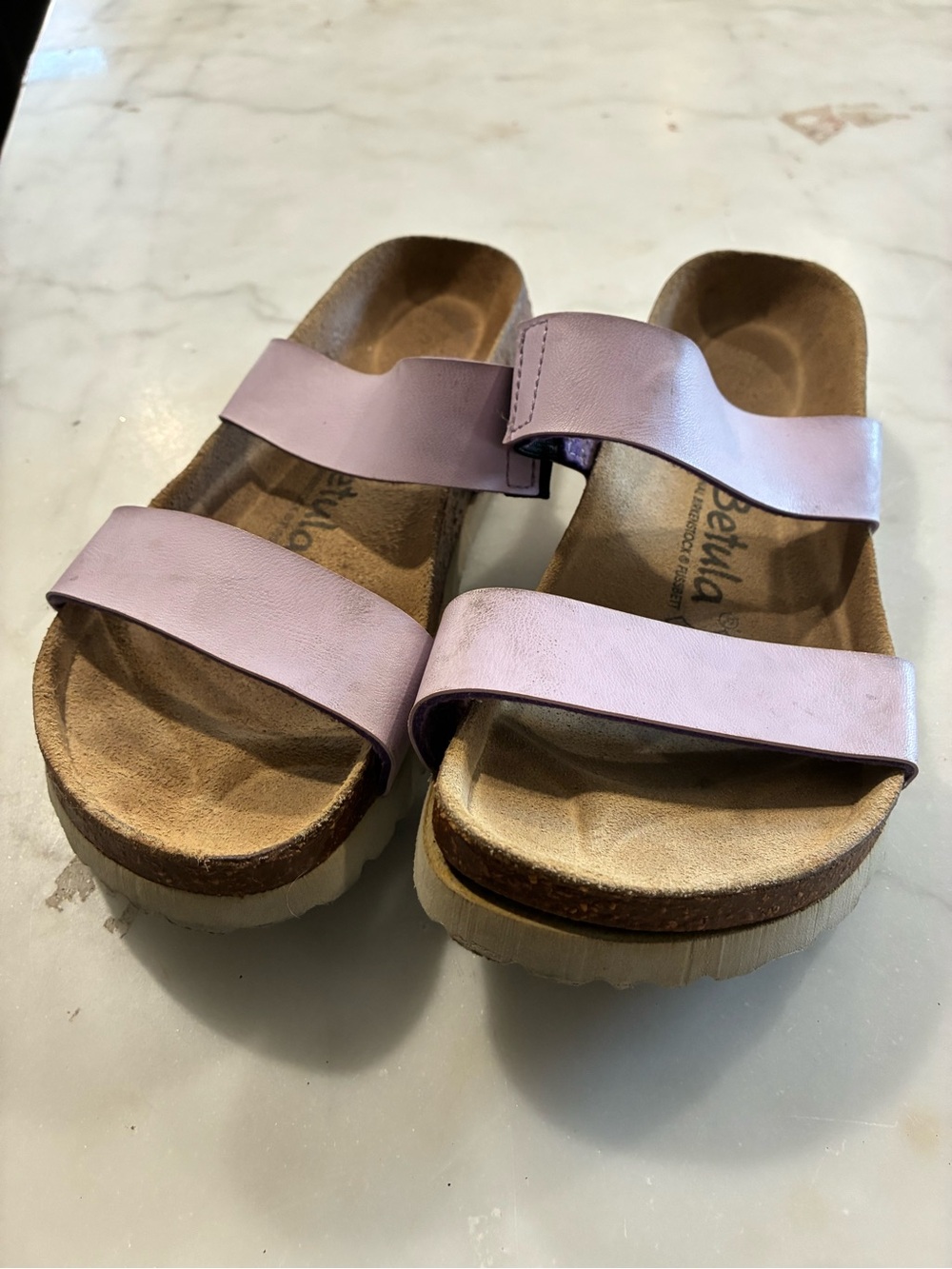Betula Birkenstock Lavender Double Strap Size 5